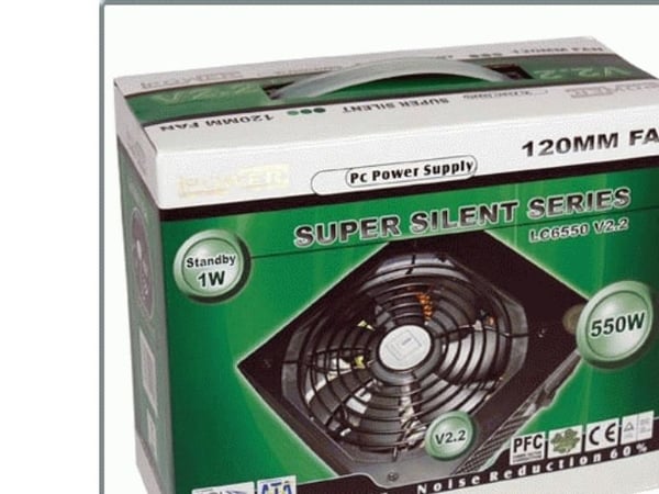 LC Power Super Silent Series LC6550 V2.2 - Strømforsyning (intern) - ATX12V 2.2 - 80 PLUS Bronze - AC 230 V - 550 watt - aktiv PFC