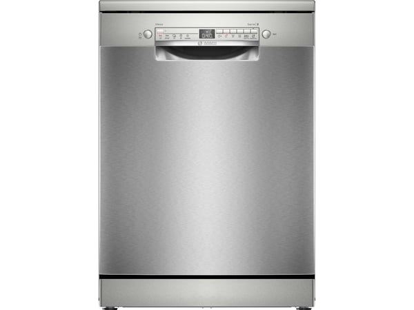Bosch Serie 2 SMS2HTI02E, Fristående, Full storlek (60 cm), Rostfritt stål, Knappar, 1,75 m, 1,65 m