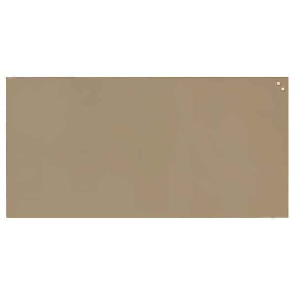 Suojapaneeli 100 x 50 cm lasia metallisella taustalevyllä, beige