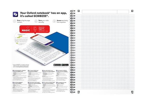 Oxford 100100759, Monokromatisk, Sort, A4, Matt, 90 g/m², Universell