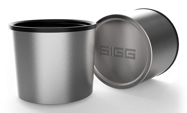 SIGG 8789.00, Setti, 1,1 L, Kuppi, Universaali, Hopea, Musta, Ruostumaton teräs