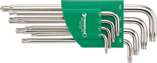 Stahlwille 10771/8 SATZ KUGELKOPF-WINKELSCHRAUBENDREHER TORX 8TLG Kulmaruuvinväännin