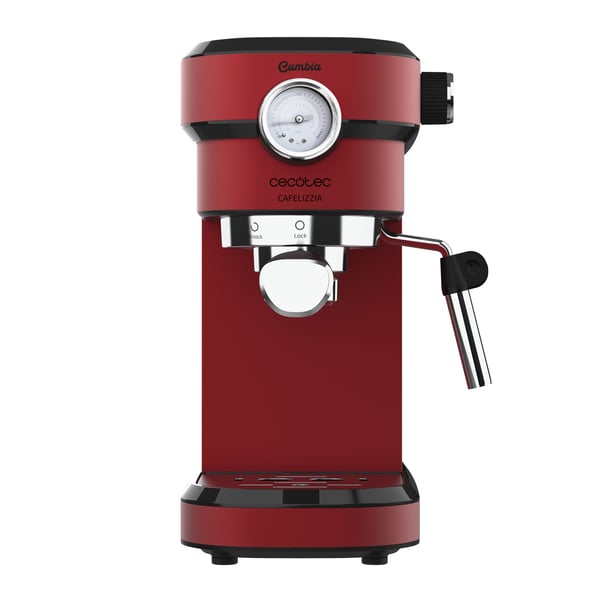 Cecotec Cafelizzia 790 Shiny Pro, Espressomaskin, 1,2 l, 1350 W, Sort, Rød