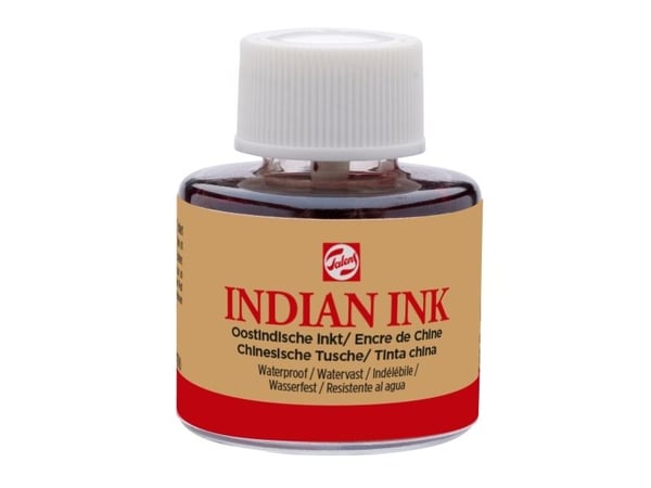 Talens Indian Ink-flaske sort 700