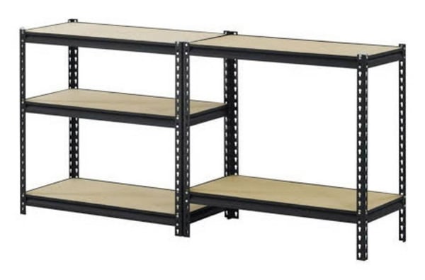 Toolcraft 1530556, Musta, Puu, 5 hyllyä, Puolikova kuitulevy (MDF), 350 kg, Metalli, 1750 kg