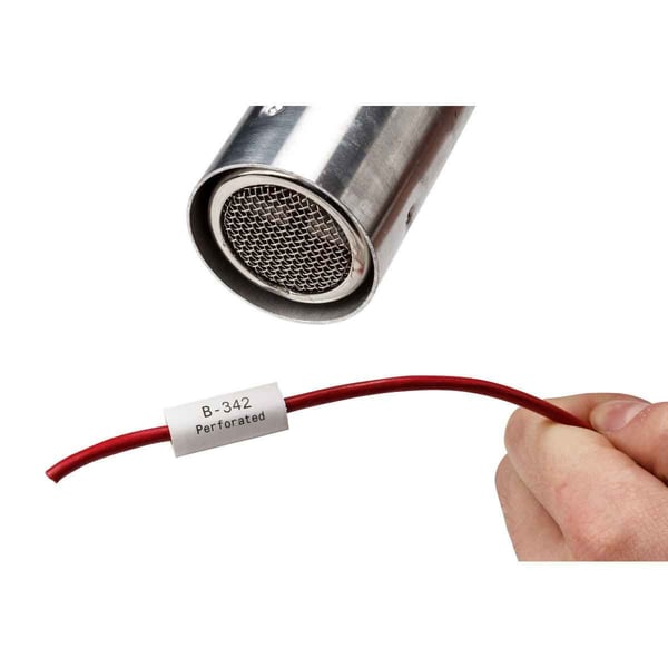 Brady PermaSleeve, Keltainen, Polyolefiini, 250 kpl, Lämpösiirto, UV-kestävä, -40 - 120 °C