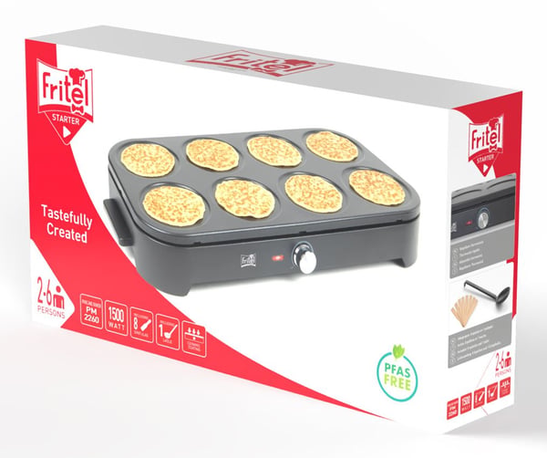 Fritel PM 2260 Pannukakkukone 1500W Musta