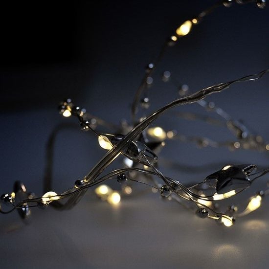 Solight Solight joulutähti glitter, kulta, metalli, 14x LED, 2x AA