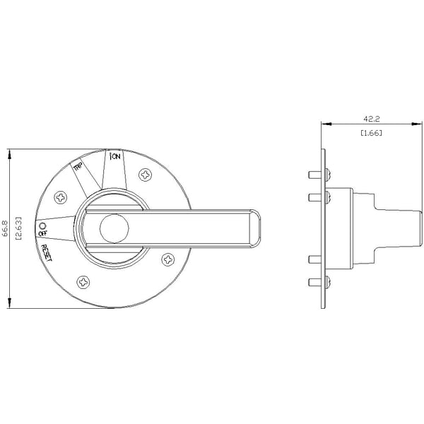 Siemens 3VA9487-0GC11 tehokoskettimen lisäosa 1 kpl (L x K x S) 70 x 70 x 36 mm