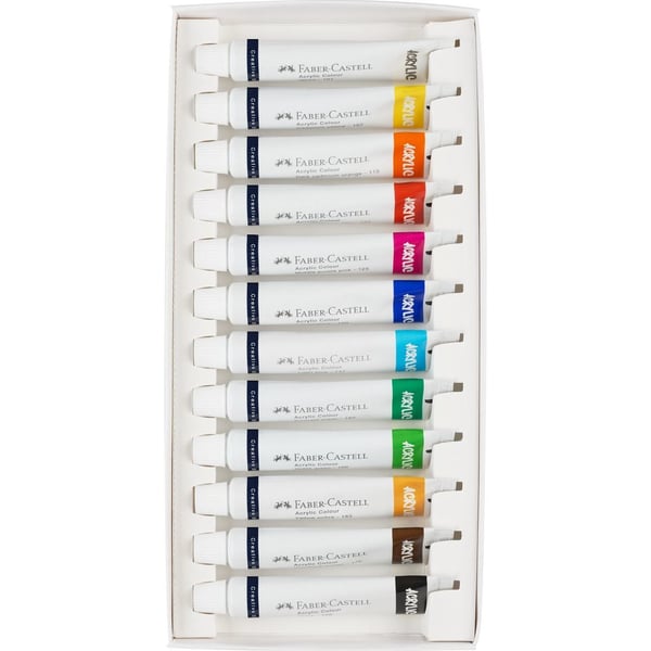 Faber-Castell 379212, 20 ml, Flere, Rør, Vandfast