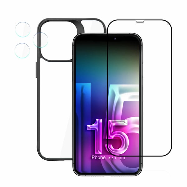 Veske til Apple iPhone 15 Pro Max - 3mk komfortsett 4 i ett