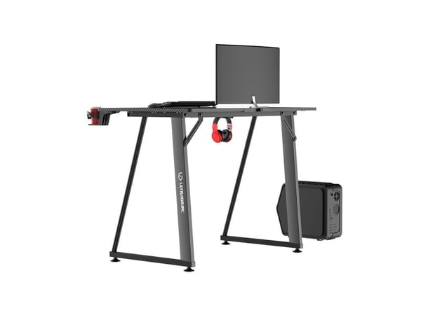 Ultradesk ENTER V2, Suora, Suorakaiteen muotoinen, Pelaaminen, Musta, 1000 mm, 600 mm