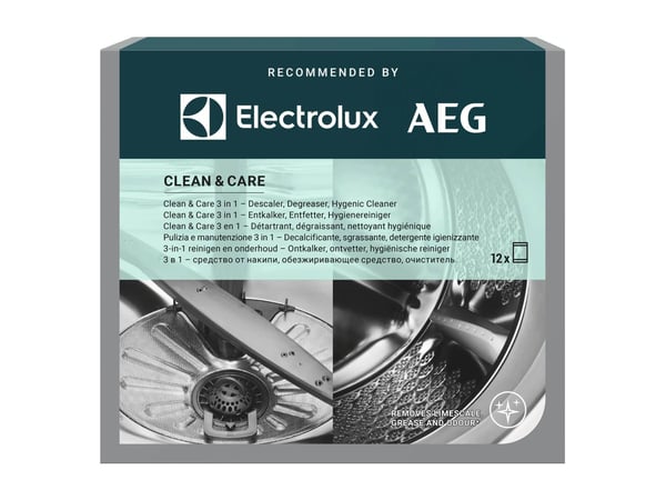 Electrolux M2GCP121, Limescale, detergent & grease remover, Puder, 12 styck, 200 mm, 61 mm, 174 mm