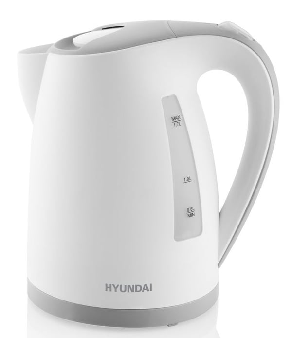 Hyundai VK107G, 1,7 l, 2200 W, Grå, Vit, Plast, Vattennivå indikator, Överhettningsskydd