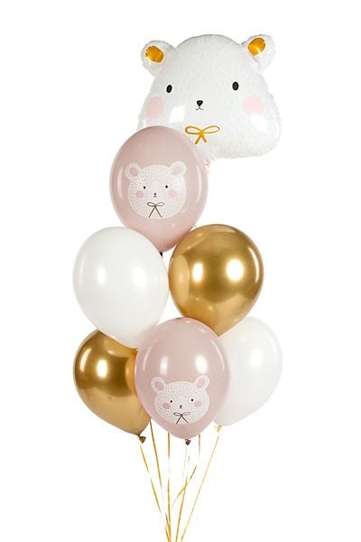PartyDeco SB14P-315-000-6, Ilmapallo, Lateksi, Monivärinen, Juhlateema, Pyöreä, 8 vuosi/vuosia