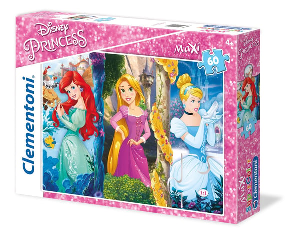 Clementoni SuperColor Maxi Disney Princess - Disney Princess - pussel - 60 bitar