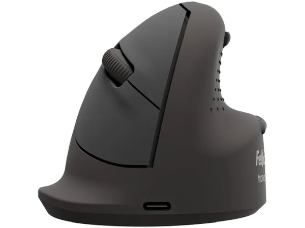 Fellowes 100143581, Oikeakätinen, Vaakasuuntainen muotoilu, Optinen, Bluetooth + USB Type-C, 2400 DPI, musta