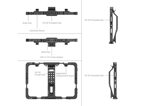 SmallRig MD5058, 213 mm, 37,1 mm, 151,4 mm, 209 g, 230 mm, 56 mm