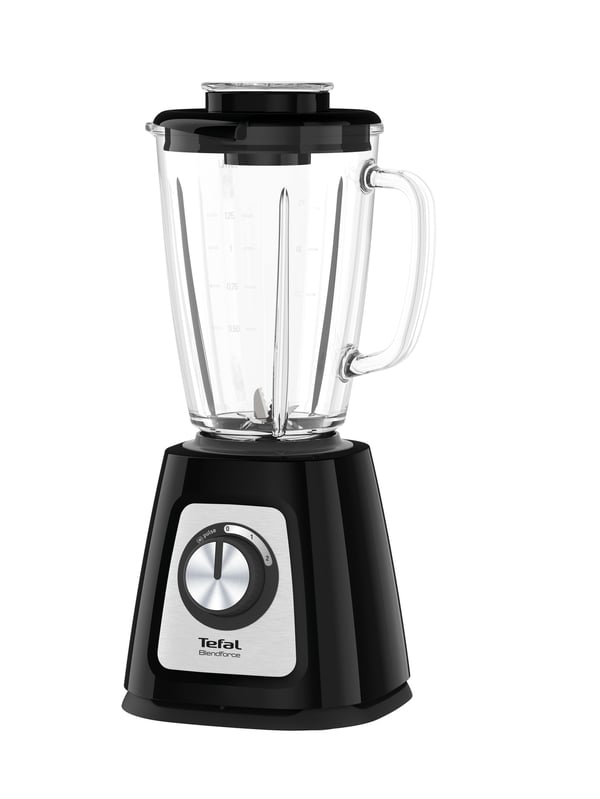 Tefal BlendForce II BL4388, Bord juicepresse, 1,25 l, Pulsfunksjon, Isknusing, 800 W, Sort, Børstet stål