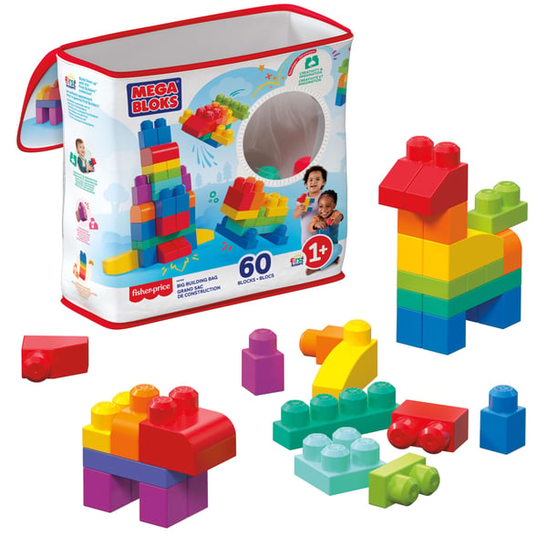 Mega Bloks DCH55 byggeklosser 60 stk., Big Building Classic