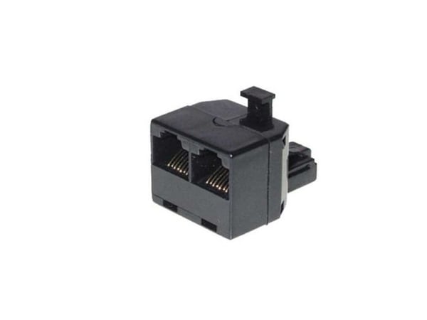 S-Conn TC 71230-8, RJ45, 2x RJ45, Sort