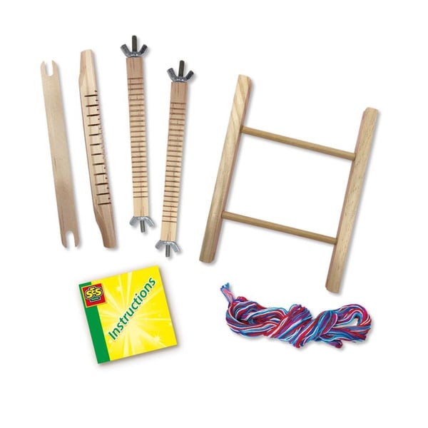 SES Creative Weaving loom, Sticksats för barn, 6 År, Multifärg, 1 styck