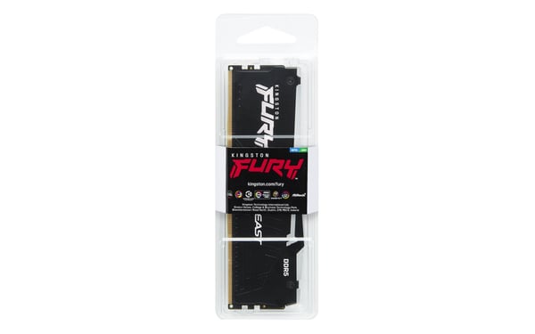 Kingston FURY Beast RGB DDR5 RAM 16 GB 6000 MT/s CL30 KF560C30BBEA-16 svart