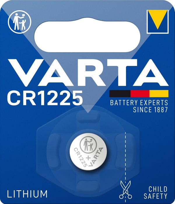 Varta CR1225, Engangsbatteri, CR1225, Lithium, 3 V, 1 stykker, 48 mAh