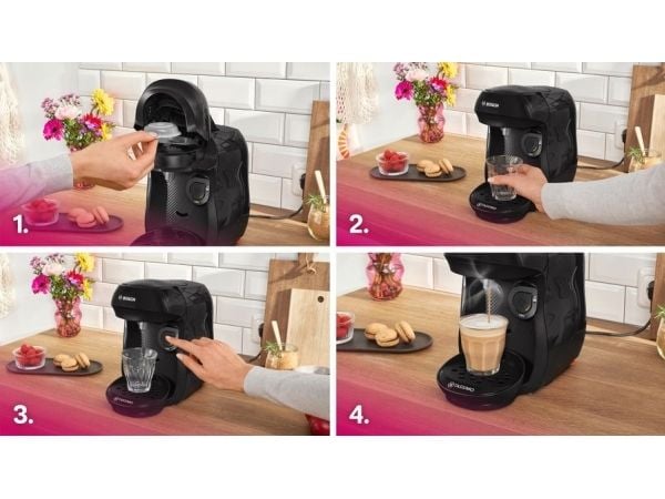 Bosch Tassimo Happy TAS102E kapselikeitin 0,7 l 1400 W, musta