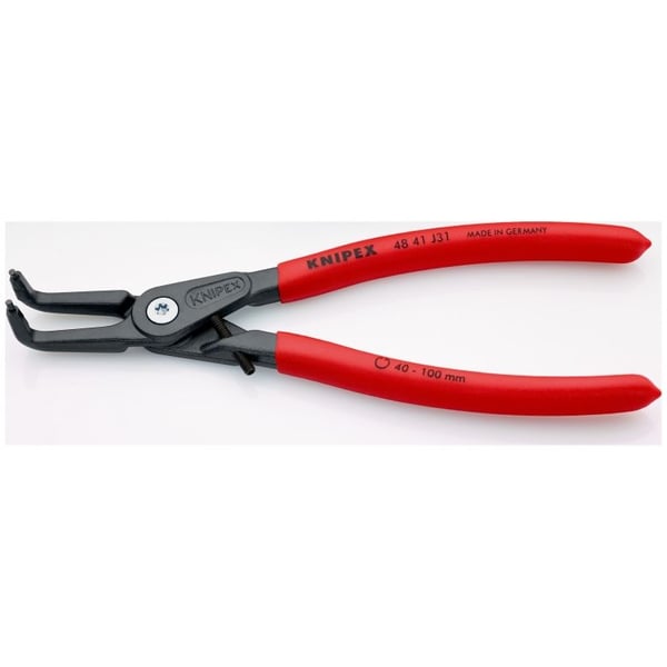 Knipex 48 41 J31, Låseringtang, 10 cm, Sort, Rød, 45 mm, 210 mm, 13 mm