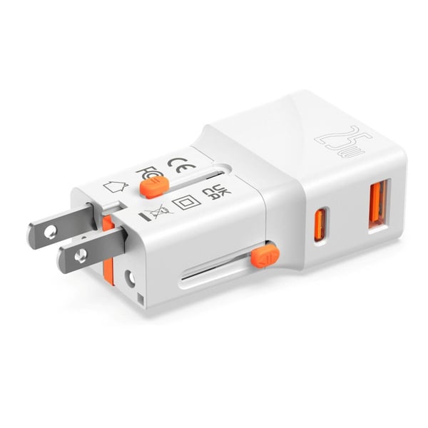 4smarts 541646, inomhus, AC, 12 V, Orange, Vit