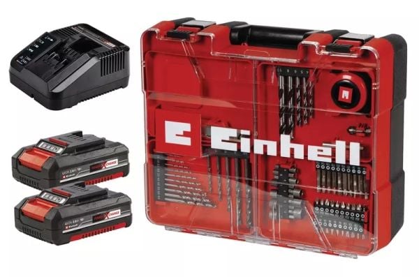 Einhell TE-CD 18/40 Li-i +64 batteridrevet slagboremaskin 18 V, 2x2,0 Ah