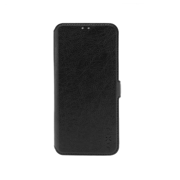 FIXED Topic - Lommebok for mobiltelefon - termoplast-polyuretan (TPU), polyuretanlær - svart - for Xiaomi Redmi Note 14