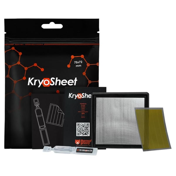 Thermal Grizzly TG-KS-75-72, Termisk kudde, Grafen, Grå, 150 ° C, -250 ° C, 75 mm