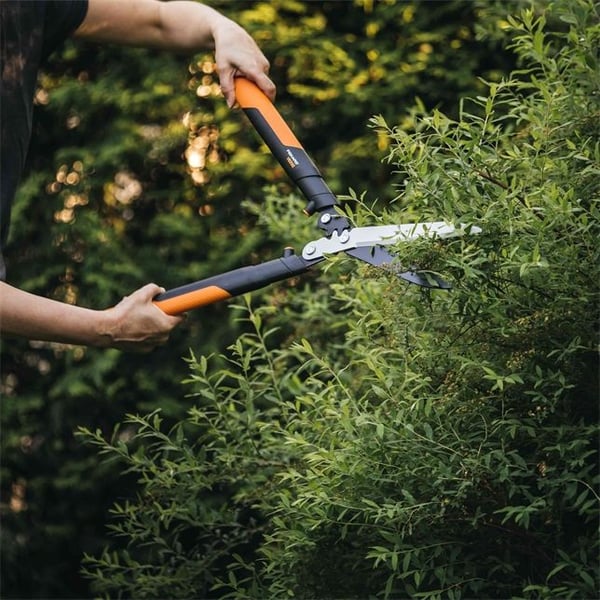 Fiskars PowerGear X HSX92, Musta, Oranssi, Suora terä, Alumiini, 630 mm, 808 g