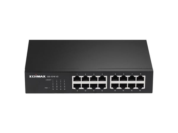 Edimax GS-1016 - Switch - 16 x 10/100/1000 - rackmonterbar