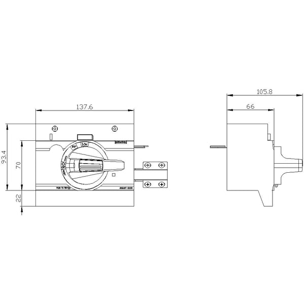 Siemens 3VA9467-0EK23 Katkaisijan lisävaruste 1 kpl (L x K x S) 138 x 94 x 108 mm, 442 g, 144 mm, 98 mm, 115 mm
