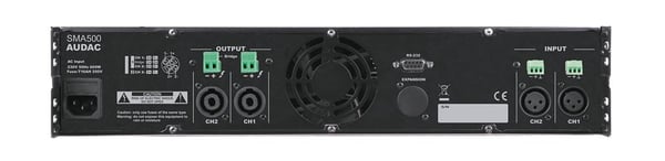 Audac SMA500 - Förstärkare - 2 x 500 Watt - svart
