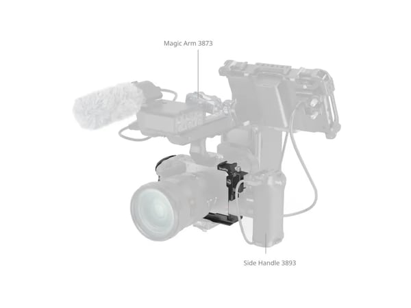 SmallRig 5587, Häkki, musta, Alumiini, Ruostumaton teräs, Sony FX2, 159,9 mm, 100,4 mm