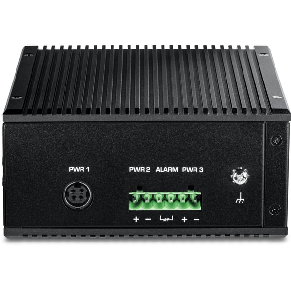 TRENDnet TI-BG5091 - Version v1.0R - switch - industriell - 8 x 10/100/1000/2.5G (PoE++) + 1 x 1 Gigabit / 10 Gigabit SFP+ - DIN-skinnemonterbar, v...