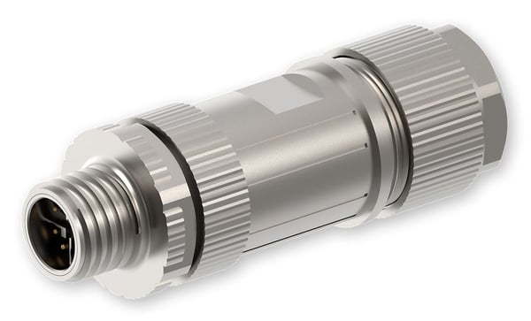 Teltonika - Elkontakt - 8-stifts M12 (hane) skruvbar - 60 V - 0.5 A