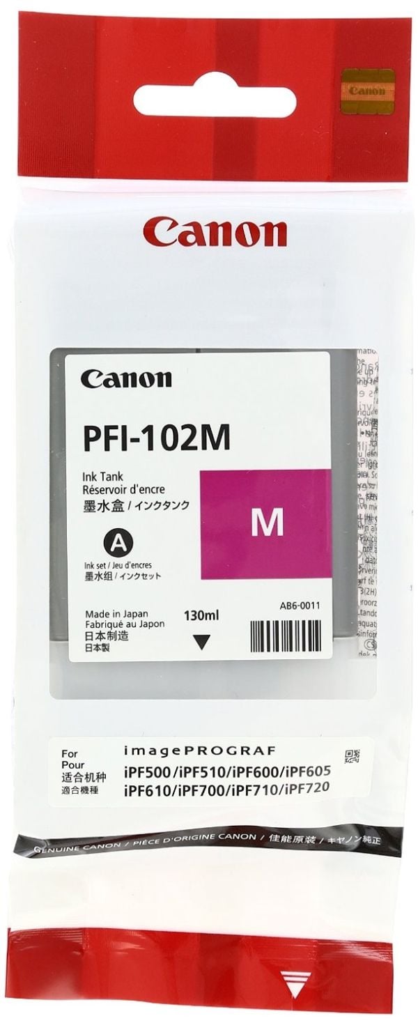 XMA Canon IPF700 Magenta Cartridge, Väriainepohjainen muste