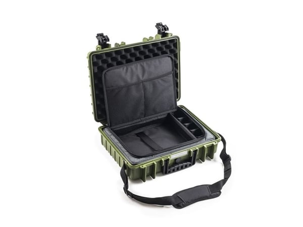 B&W Cases PP.162.TEX, Hårt fodral, Grön, Polypropylen (PP), Monokromatiskt, 16,2 l, -30 - 80 ° C