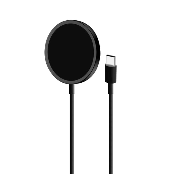 PURO CUSBCMAG1BLK, inomhus, USB, Trådlös laddning, 1 m, Svart