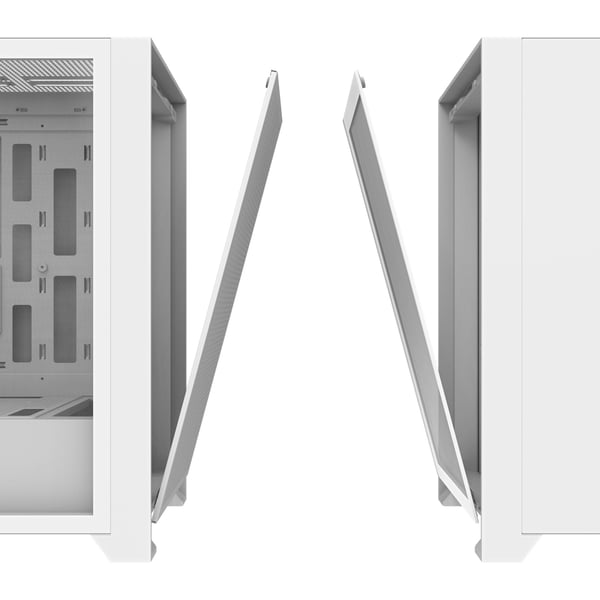 darkFlash DRX70 Mesh, Midi Tower, PC, Vit, ATX, ITX, micro ATX, Metall, Härdat glas, Spela