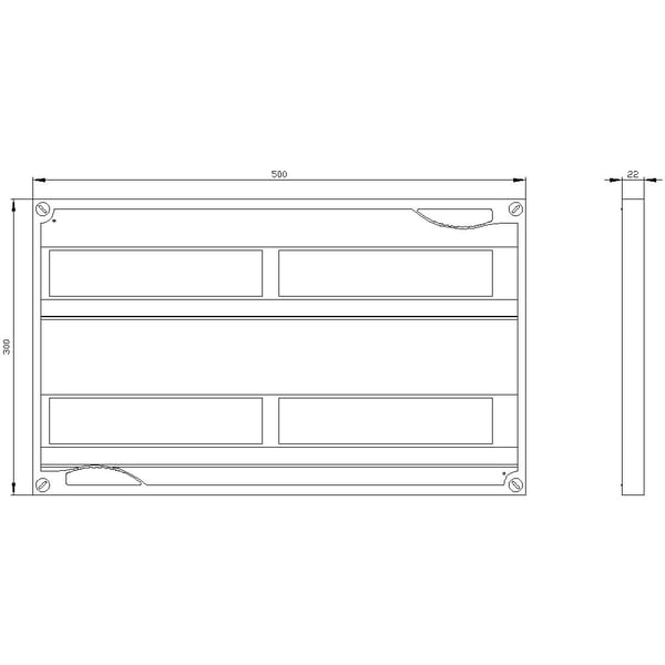 Siemens 8GK9601-2KK21, 300 mm, 510 mm, 310 mm, 25 mm, 425 g