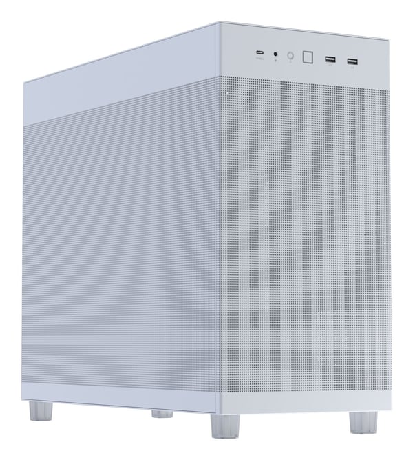 ASUS PRIME AP303 Mesh, Midi Tower, PC, Valkoinen, ATX, mikro ATX, Mini-ITX, Metalli, Pelaaminen