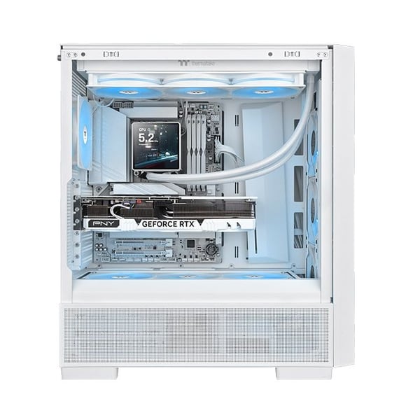 Thermaltake TH360 V3 Ultra ARGB, Alt-i-ett væskekjøler, 12 cm, 500 RPM, 2500 RPM, Hvit