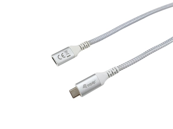 Equip 128375, 0,5 m, USB C, USB C, USB 3.2 Gen 2 (3.1 Gen 2), 10000 Mbit/s, Hvid