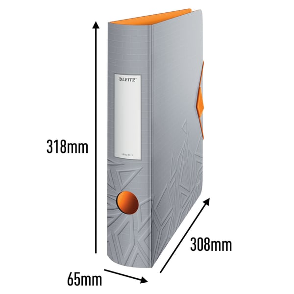 Leitz 11170088, A4, Oppbevaring, Skumplast, Oransje, 350 ark, 80 g/m²